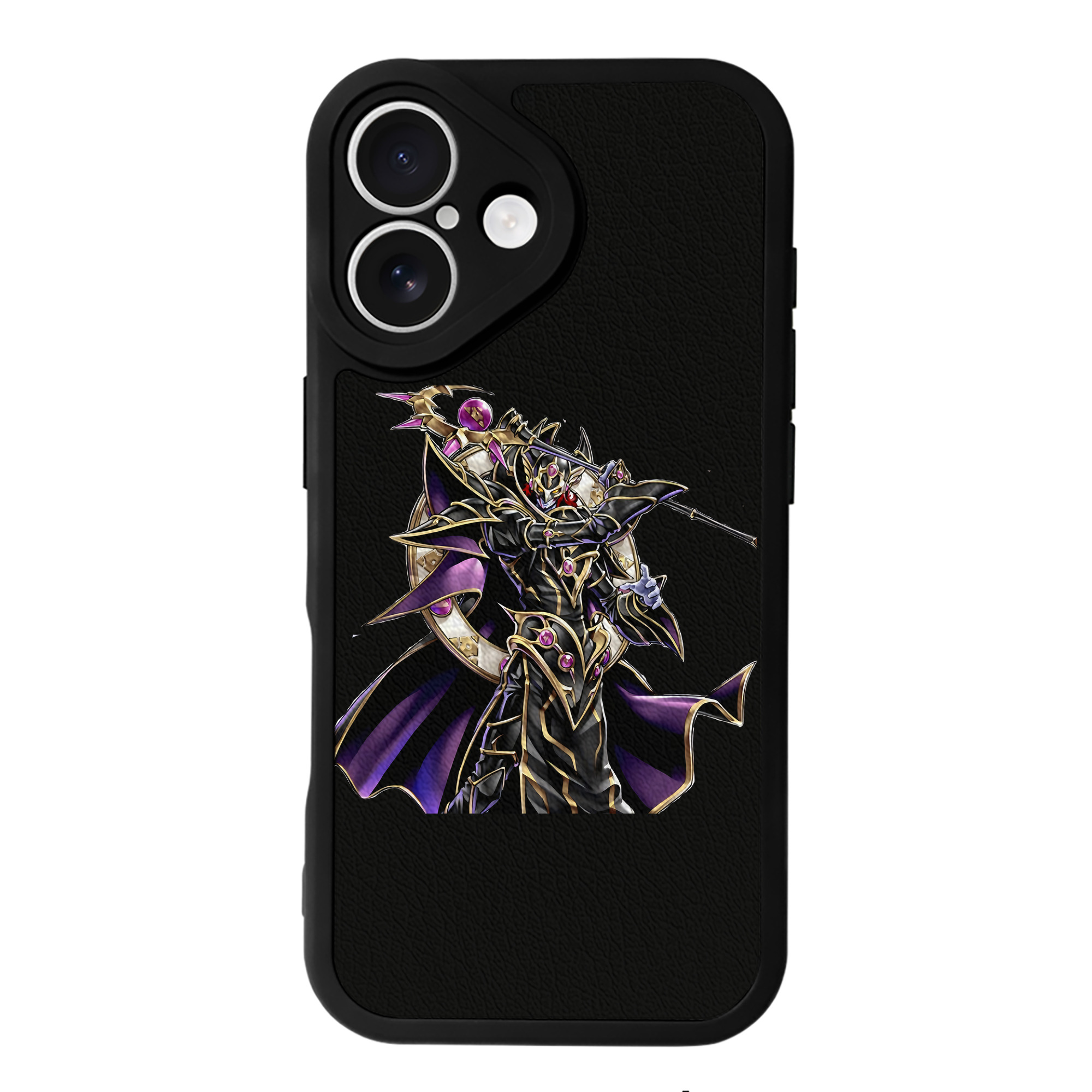 （画像用） 遊☆戯☆王 Yu-Gi-Oh! 【iPhone 16シリーズ対応】シリコンスマホケース（レザー調） 材質：シリコン